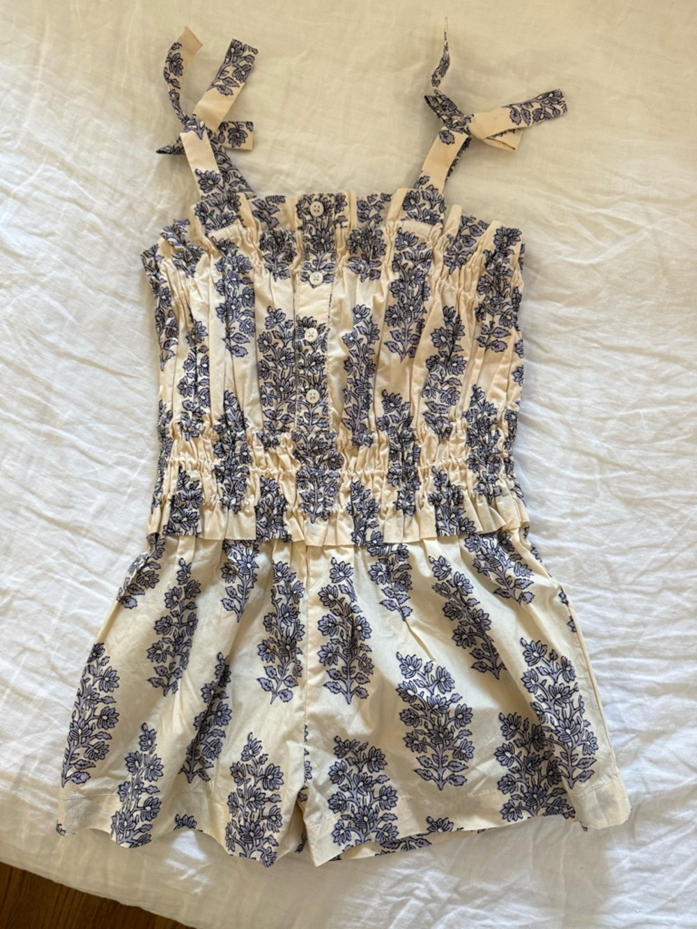 NWT Crew Cuts Floral Block Print Romper